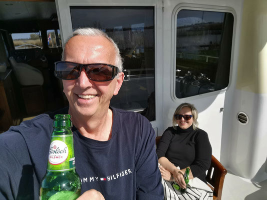 Nach der Langen fahrt erst einmal ein leckeres Grolsch