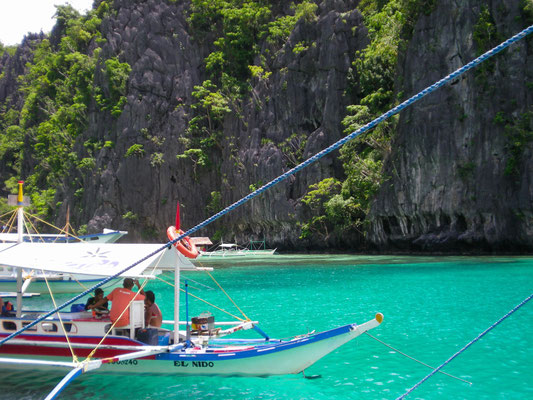 Below is the lagoon where we sat and had our lunch, onboard a boat. Possibly the best lunch view I've had ever!