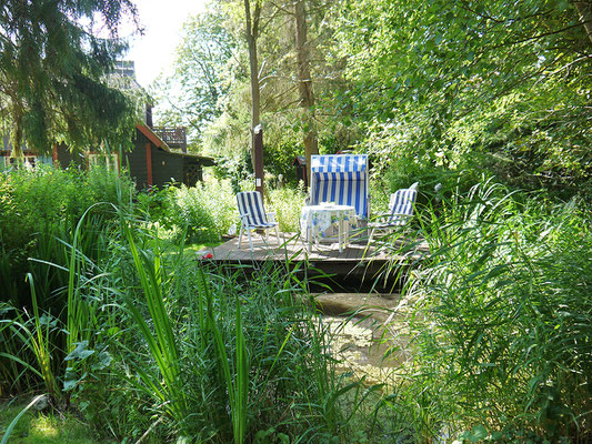 Sitzen am Teich