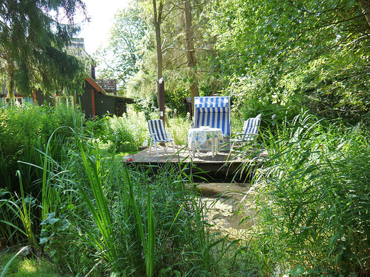 Sitzen am Teich