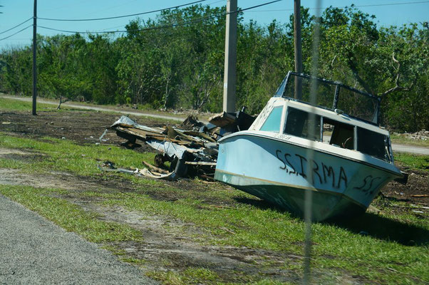 In den Keys sind die Hinterlassenschaften Irmas sehr gut sichtbar