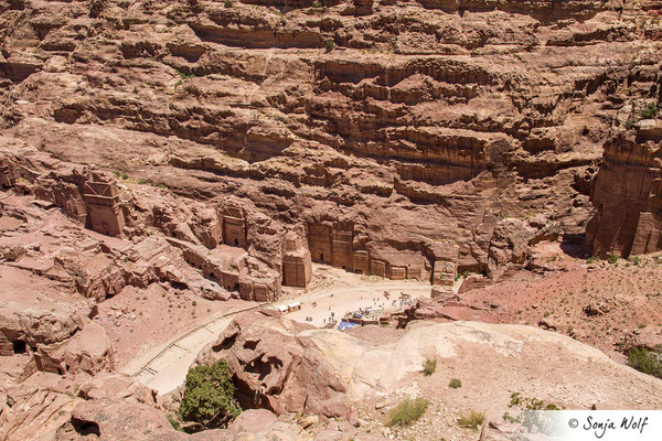 Blick auf Petra