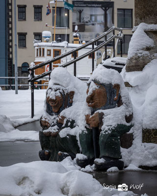 Schnee in Ålesund