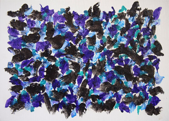 Untitled 241108,  Acrylic and super heavy gel medium on canvas,  242×333mm