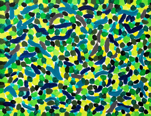 Breath of Earth, Acrylic and Light modeling paste on canvas, 318×410mm