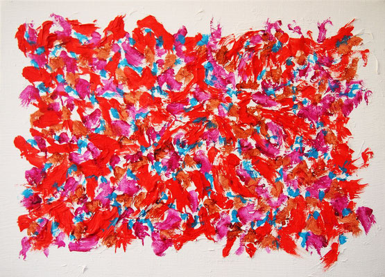 Untitled 241110,  Acrylic and modeling paste on canvas,  242×333mm