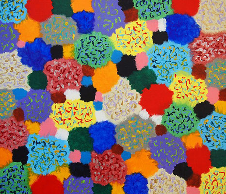flowers #8,  Acrylic on canvas,  455×530mm