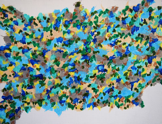 Untitled 241206,  Acrylic on canvas,  318×410mm