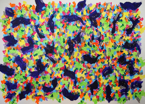 Nature #39,  Acrylic and Flexible modeling paste on canvas,  530×727mm