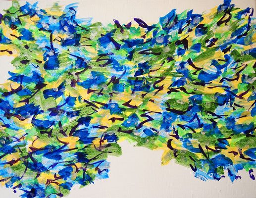 Untitled 241128,  Acrylic on canvas,  318×410mm