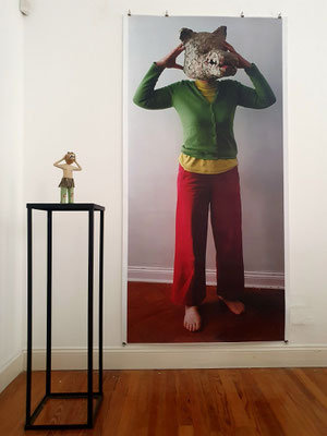 Maskenspiel, Foto, Skulptur