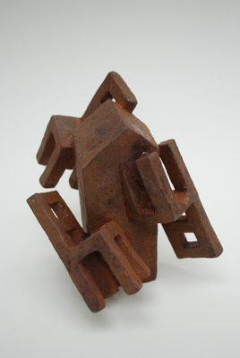 roundabout Eisenguss, Bronze, Edelstahl 15x12x13cm, Auflage 9