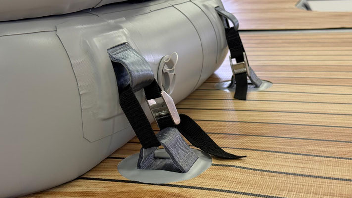 Superyacht inflatable dock boarding steps