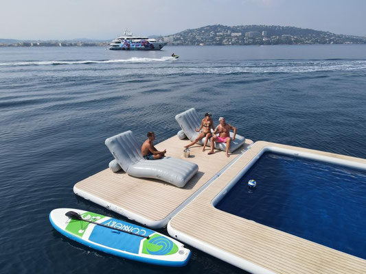 Superyacht Inflatable beach club lounger