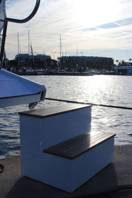 GRP Yacht Dock Step