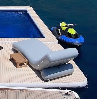 Superyacht Inflatable beach club lounger