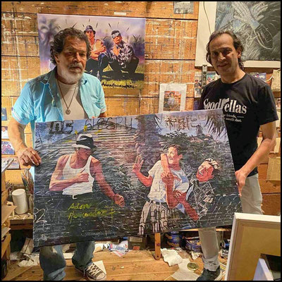 Adan Hernandez Carnalismo II Blood In Blood Out painting