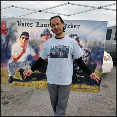 Adan Hernandez Carnalismo II Blood In Blood Out painting