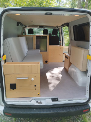 Vent Dôme lit rabattable Ford Transit Custom