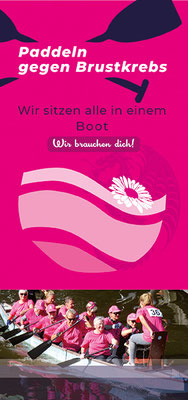 Gestaltung, Flyer, Pinkpaddlerinnen Emden