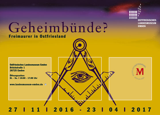 Gestaltung Drucksachen, Ausstellung "Geheimbünde?", Ostfriesisches Landesmuseum Emden