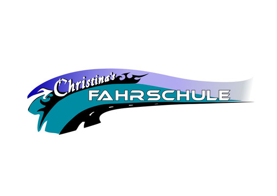 Logo entwickelt für Christina's Fahrschule von www.maikart.de