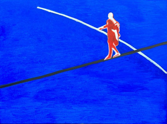 2023 «Tightrope Walker» oil on canvas 150x200cm price 1200 000€