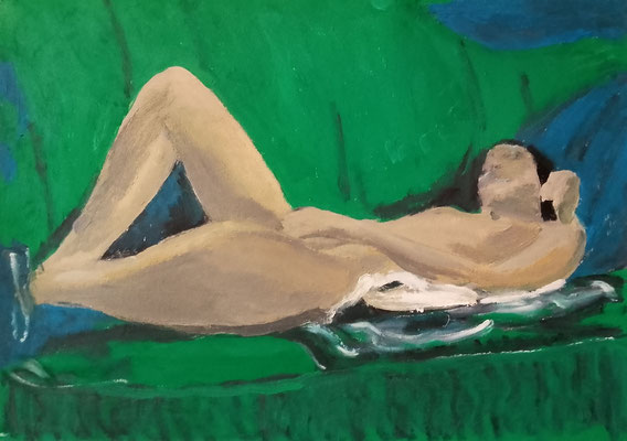 2025 oil on paper 41x57cm «nude» private collection 