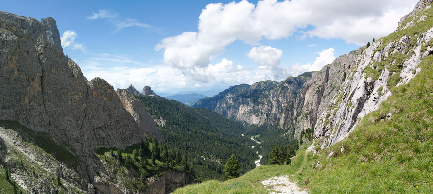 Tschamintal, Blick von der Grasleitenhütte nach Westen