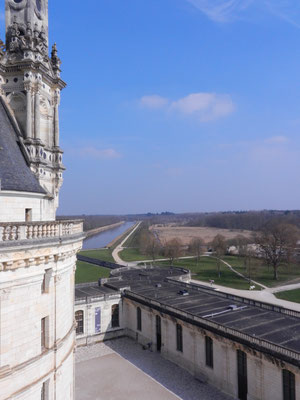 Beim Schloss "Blois Chambord".