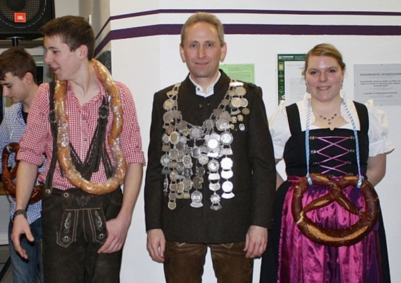 Freischütz-Könige 2013 (Schützen) - Maximilian Gistl, Hans-Georg Loder, Anna Schmelcher (v.l.n.r.)