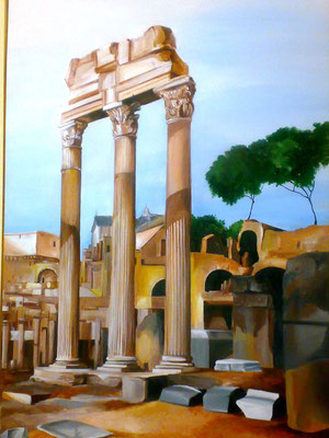 "fori romani" acrilico su tela (50x80) collezione privata