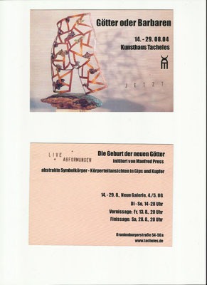Kunst trifft Wissenschaft - Projekt- und Ideenveröffentlichungen im Kunsthaus Tacheles, Berlin, Deutschland, 2004 - 2005.