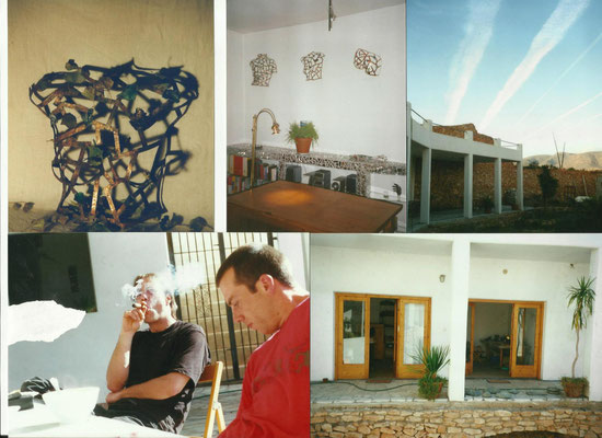 Atelierarbeiten in Cabo de Gata, Andalucia, Spain und u.a. auch im Kunsthaus Tacheles (2003 - 2005) Berlin, Deutschland.