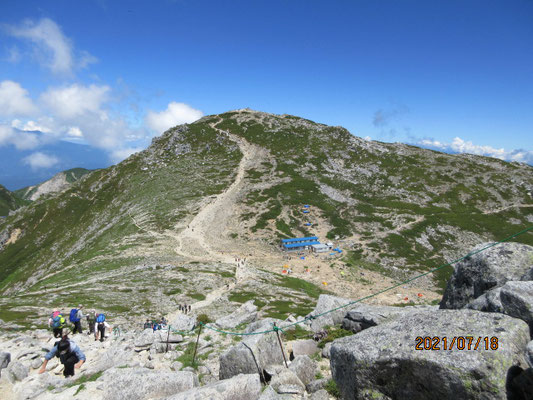 中岳から木曾駒ケ岳