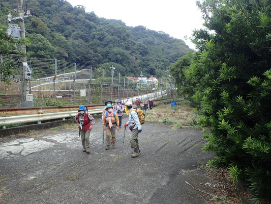  新幹線沿いの農道