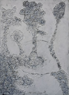 O.T., 2012 - Mix Media, 9,3 x 7 cm16 x11 cm