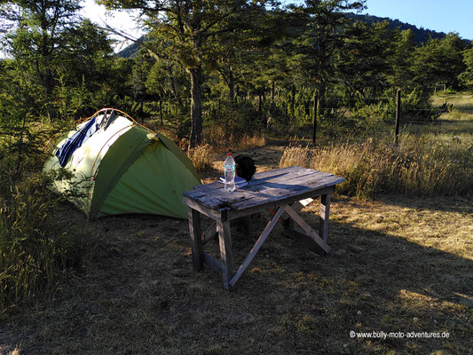 Chile - Malalcahuello - Campingplatz "Dos Volcanos"