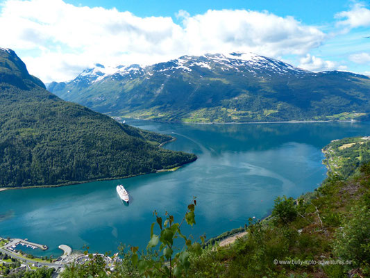 Norwegen - Klettersteig Via Ferrata Loen - Blick auf den Fjord