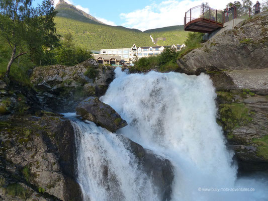 Norwegen - Wasserfall in Geiranger