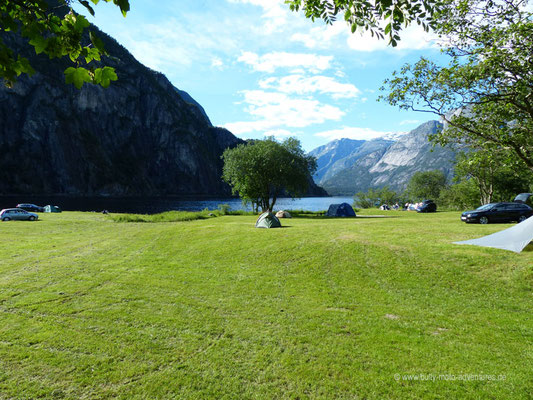 Norwegen - Campingplatz in Øvre Eidfjord