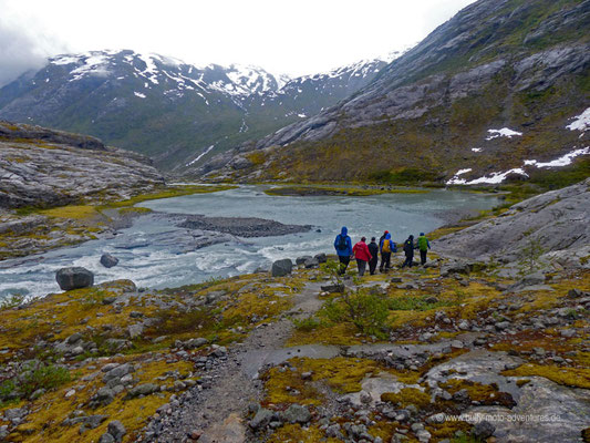 Norwegen - Jostedalsbreen Nationalpark - Wanderung zurück zum Parkplatz