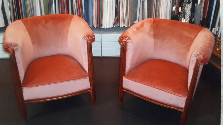 paire de fauteuils baquet Art Deco