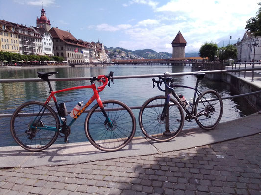 Zwischenstopp mit den Trek Crockett in Luzern