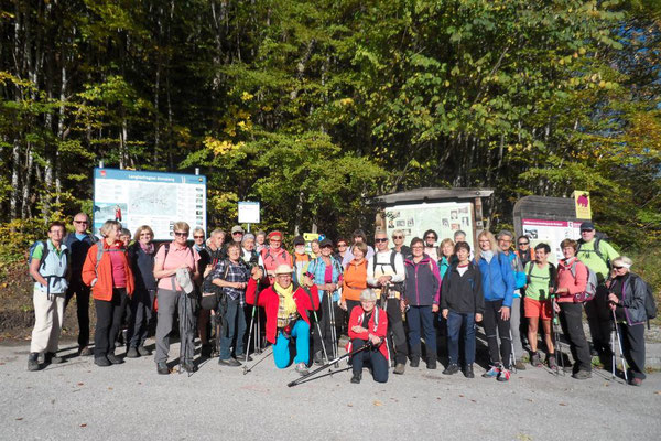 Start der Wanderung in Annaberg