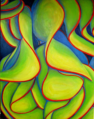 Ondulado, acrylic on canvas, 60 x 48