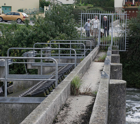 barrage du Chatelier, frontière entre l'eau douce et l'eau saumâtre