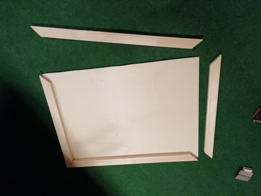 Eigenbautüre mit Rahmen und Inlet aus 6mm Pappelsperrholz