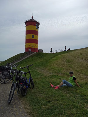 Mit dem Fahrrad zum Pilsumer - Leuchtturm