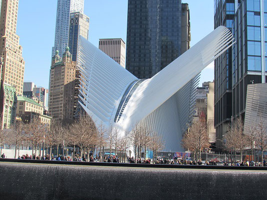 Ein Teil der Gedächtnisstätte am Ground Zero